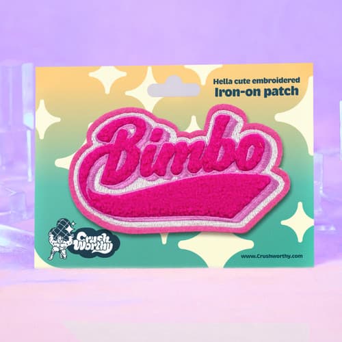 Bimbo Varsity Chenille Iron-On Patch