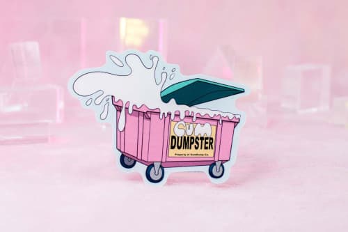 Cum Dumpster Sticker