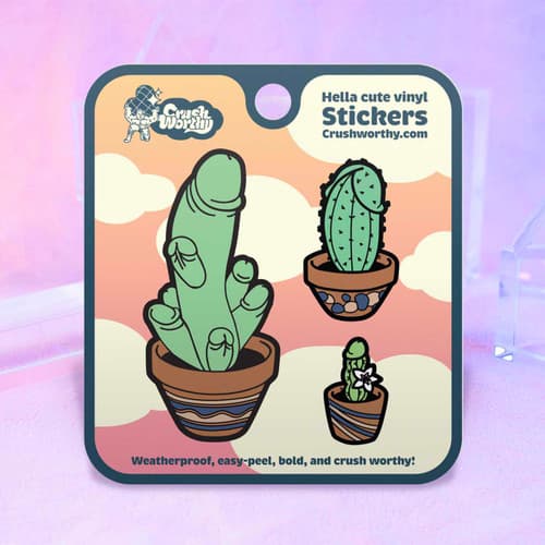 Dick Succulents Sticker Sheet