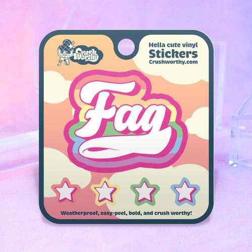 Fag Varsity Sticker Sheet
