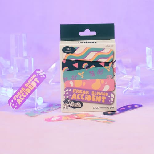 Queer Sticky Boo-Boo Covers Strip Bandages (50-Pack)