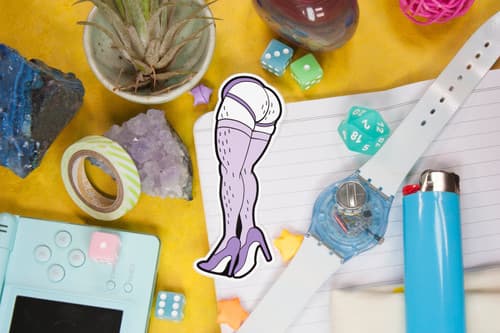 Jock In Heels Sticker