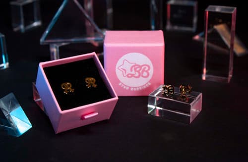 Lesbian Icon Stud Earrings (Gold or Black)