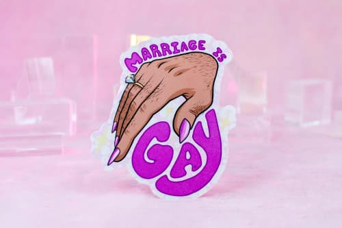 Marriage is Gay Sticker
