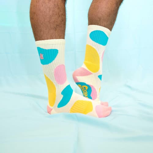 Pastel Pattern Socks (Athletic fit)