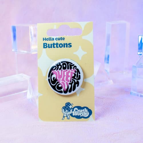 Protect Queer Youth Pinback Button