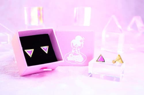 Queer Icon Stud Earrings (Gold, Silver, or Black)