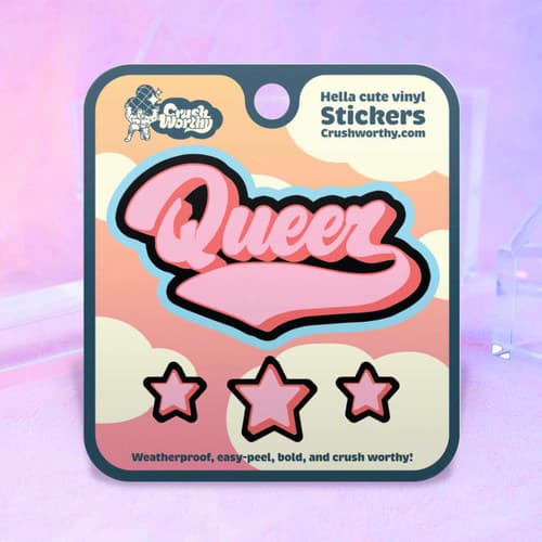 Queer Varsity Sticker Sheet