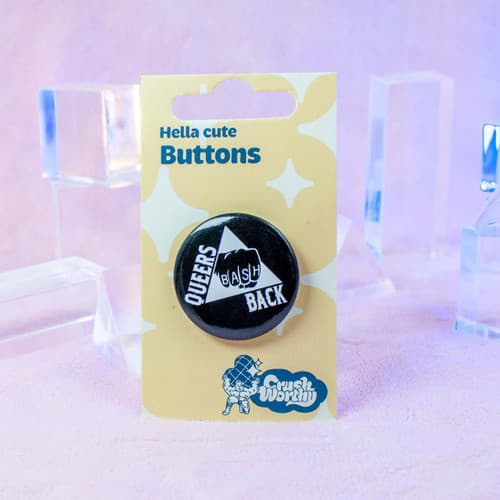Queers Bash Back Button