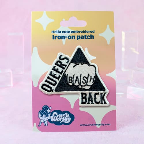 Queers Bash Back Iron-On Patch (Classic)