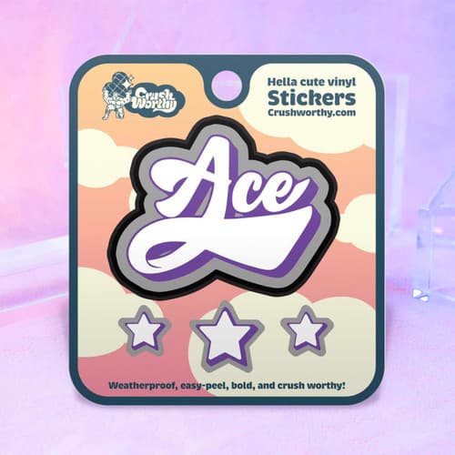 Ace Asexual Varsity Sticker Sheet