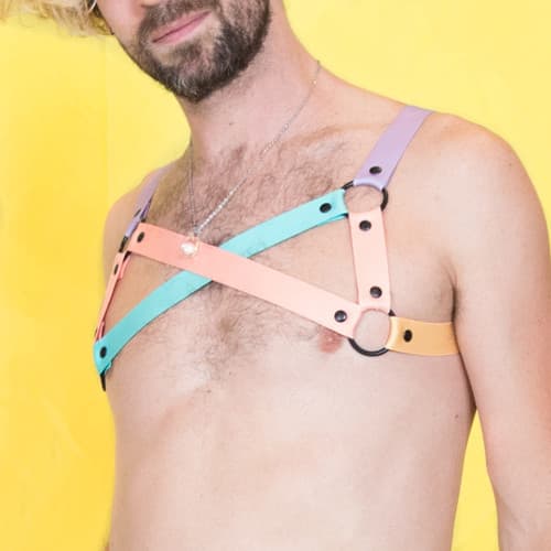 Color Block Pastel Harness