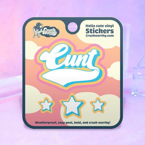 Cunt Varsity Sticker Sheet