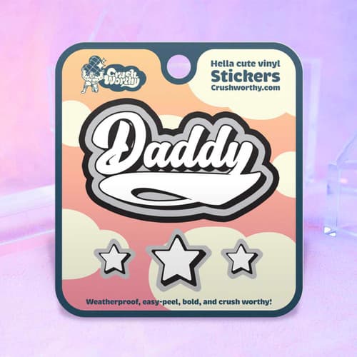Daddy Varsity Sticker Sheet