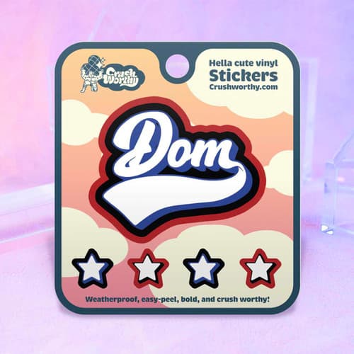 Dom Varsity Sticker Sheet