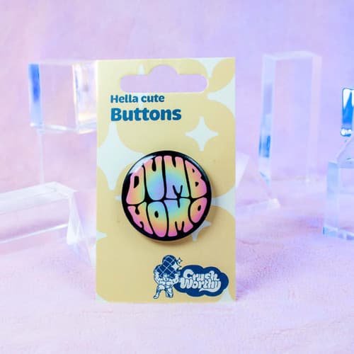 Dumb Homo Pinback Button