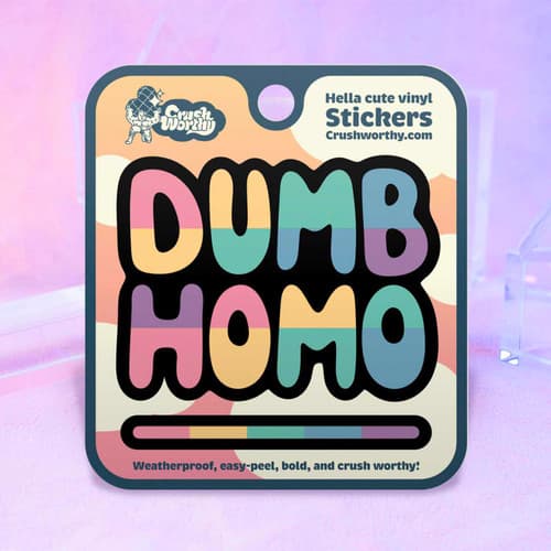 Dumb Homo Sticker Sheet