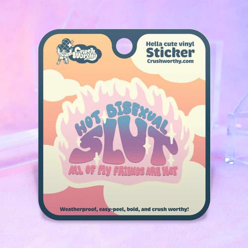 Hot Bisexual Slut Sticker Sheet