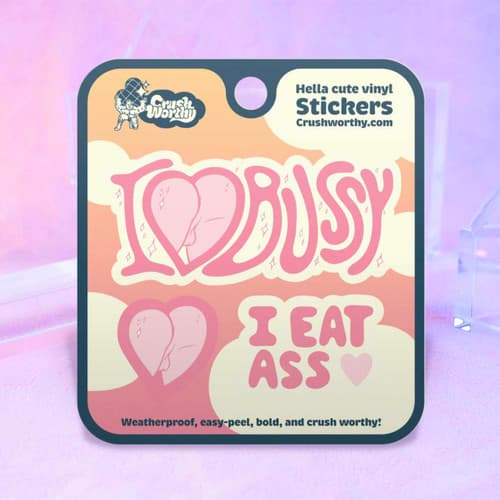 I Love Bussy Sticker Sheet