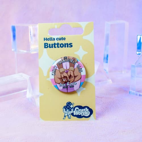 Kinky Transgirl's Club Pinback Button