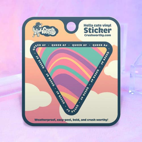 Queer AF Pastel Triangle Sticker Sheet