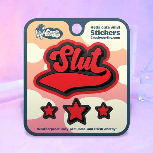 Slut Varsity Sticker Sheet