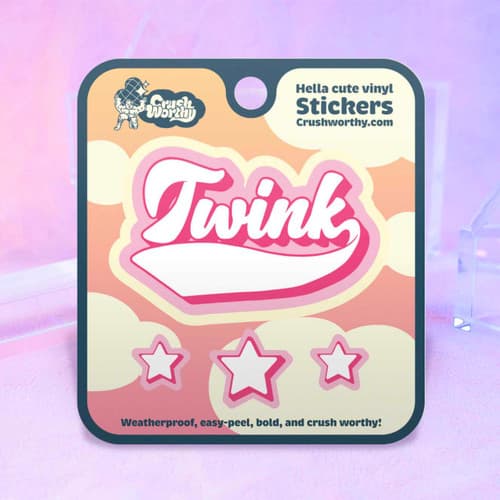 Twink Varsity Sticker Sheet